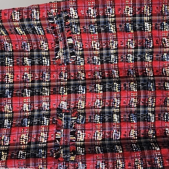 Sail to Sable size 10 red multi-color short sleeve dress - Picture 3 of 6